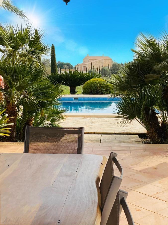 Moderne Finca Can Vicento - Heizung - Pizzaofen Porto Cristo Bagian luar foto