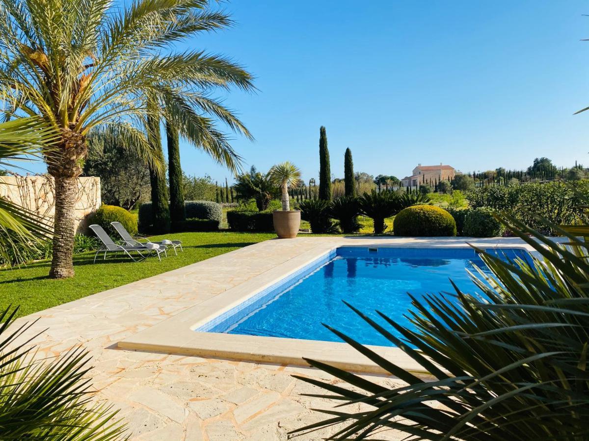 Moderne Finca Can Vicento - Heizung - Pizzaofen Porto Cristo Bagian luar foto