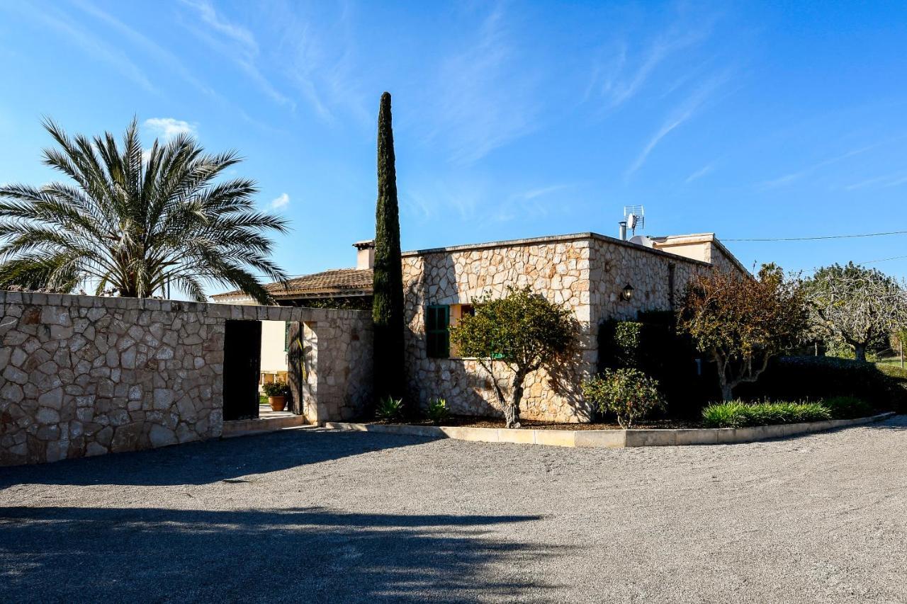 Moderne Finca Can Vicento - Heizung - Pizzaofen Porto Cristo Bagian luar foto