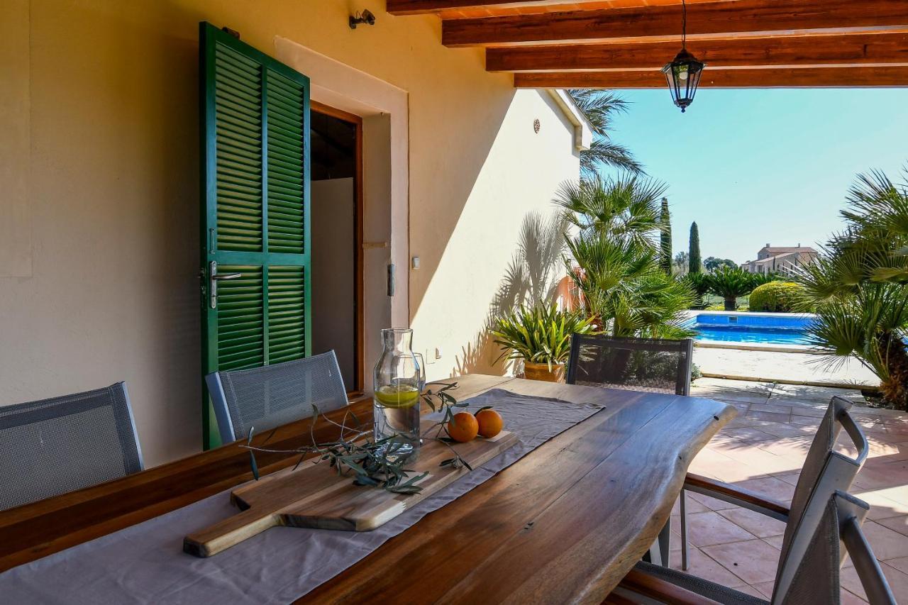Moderne Finca Can Vicento - Heizung - Pizzaofen Porto Cristo Bagian luar foto