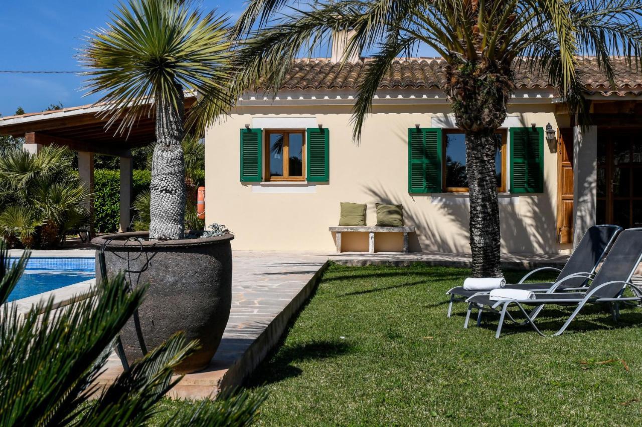 Moderne Finca Can Vicento - Heizung - Pizzaofen Porto Cristo Bagian luar foto